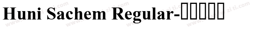 Huni Sachem Regular字体转换